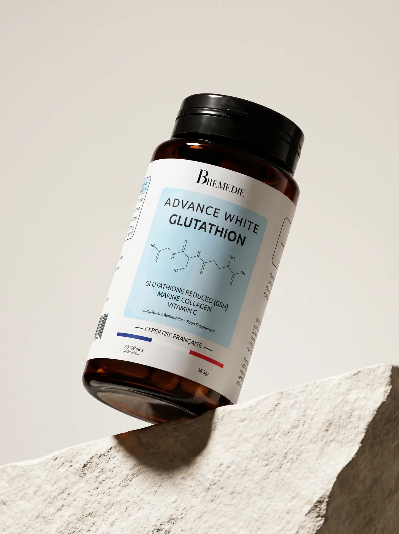 Advance White Glutathion bottle